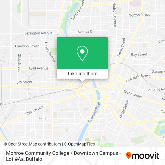 Monroe Community College / Downtown Campus - Lot #Aa map
