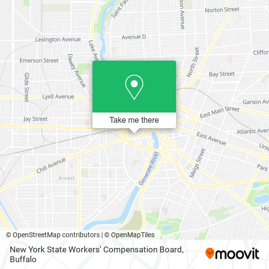 New York State Workers' Compensation Board map