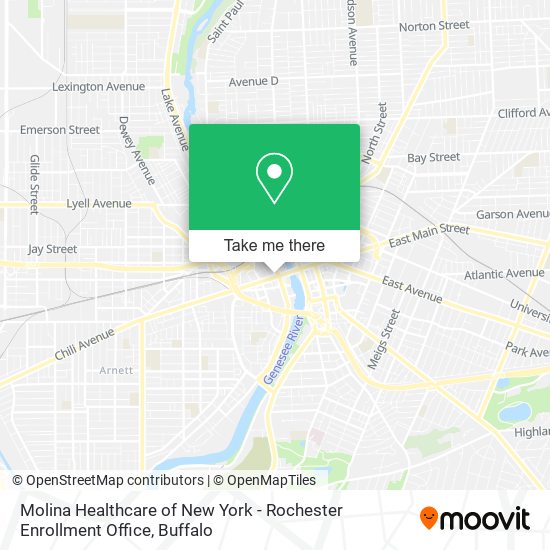 Molina Healthcare of New York - Rochester Enrollment Office map