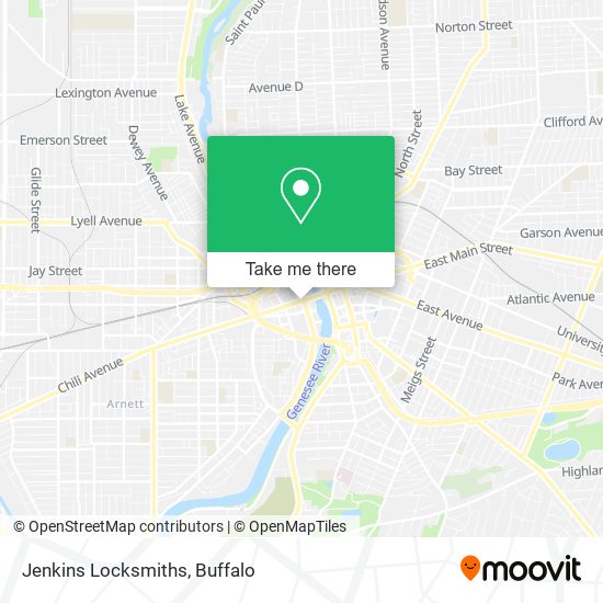 Mapa de Jenkins Locksmiths