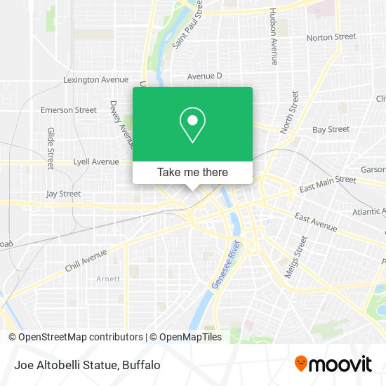 Mapa de Joe Altobelli Statue