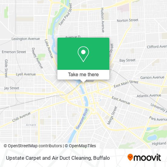 Upstate Carpet and Air Duct Cleaning map