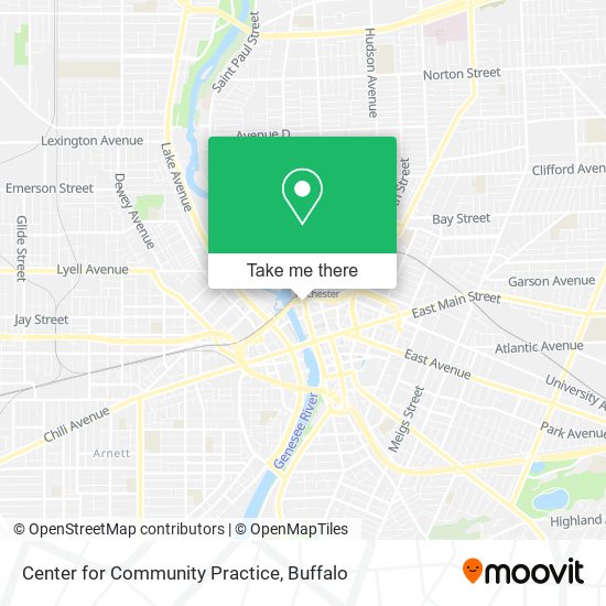 Mapa de Center for Community Practice