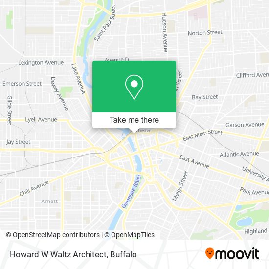 Howard W Waltz Architect map