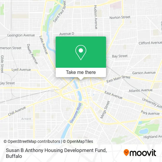 Susan B Anthony Housing Development Fund map