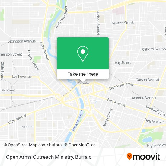 Open Arms Outreach Ministry map