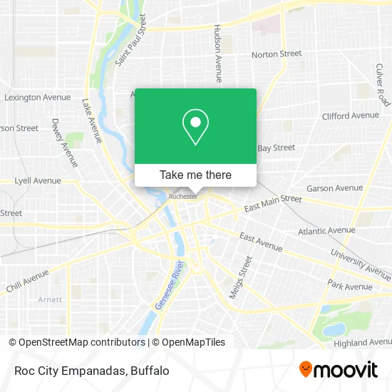 Roc City Empanadas map