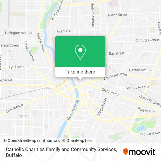 Mapa de Catholic Charities Family and Community Services