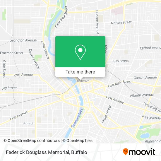 Federick Douglass Memorial map