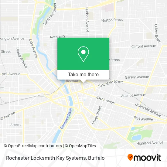 Rochester Locksmith Key Systems map