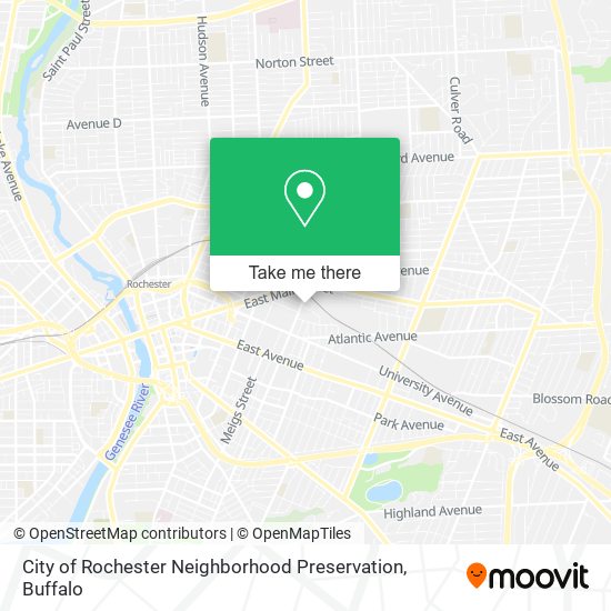 City of Rochester Neighborhood Preservation map