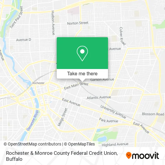 Rochester & Monroe County Federal Credit Union map