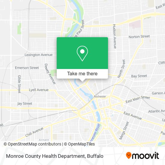 Mapa de Monroe County Health Department
