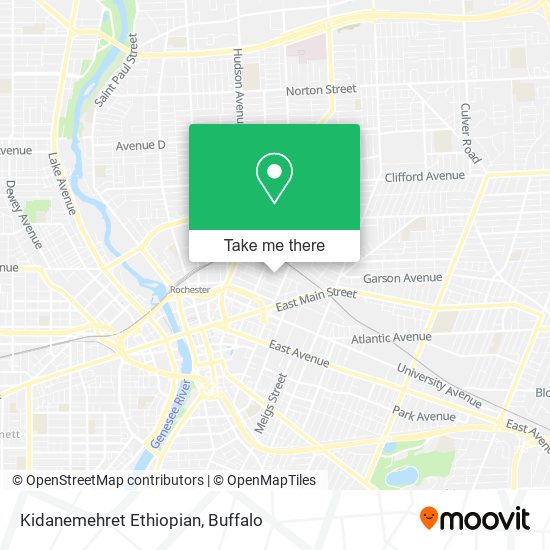 Mapa de Kidanemehret Ethiopian