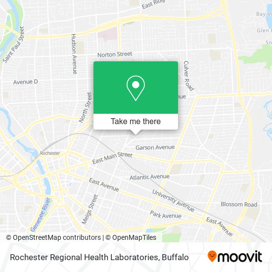 Mapa de Rochester Regional Health Laboratories