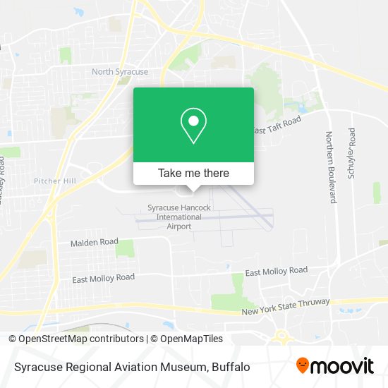 Mapa de Syracuse Regional Aviation Museum