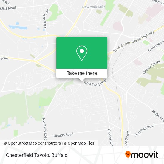 Chesterfield Tavolo map