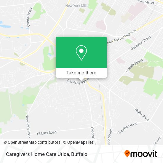 Caregivers Home Care Utica map