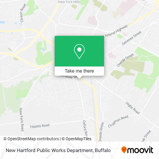 Mapa de New Hartford Public Works Department