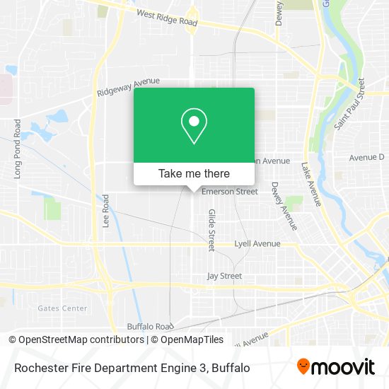 Mapa de Rochester Fire Department Engine 3
