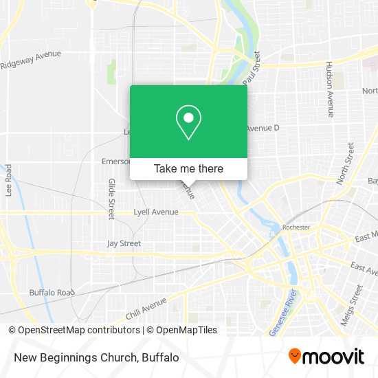 New Beginnings Church map