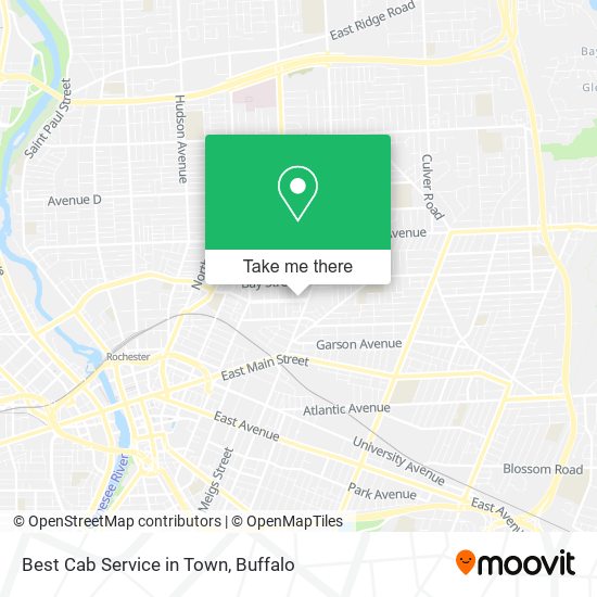 Best Cab Service in Town map