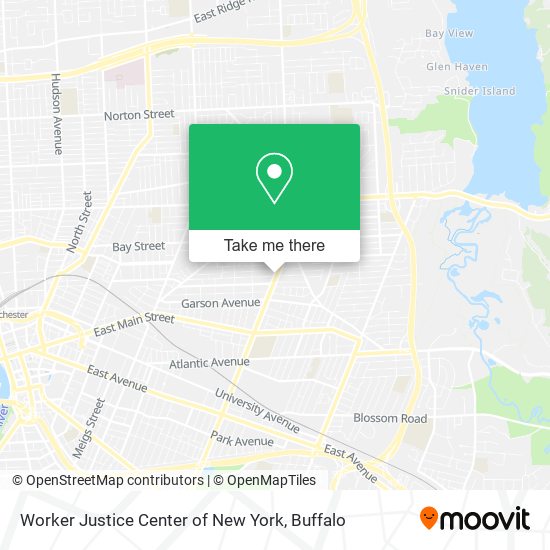 Worker Justice Center of New York map