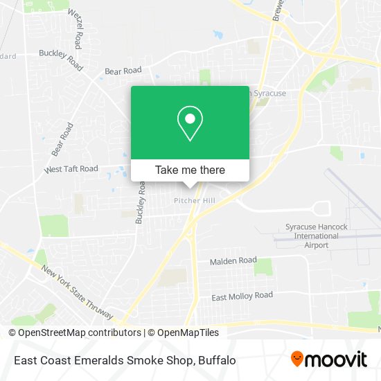 East Coast Emeralds Smoke Shop map