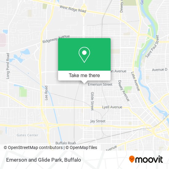 Emerson and Glide Park map