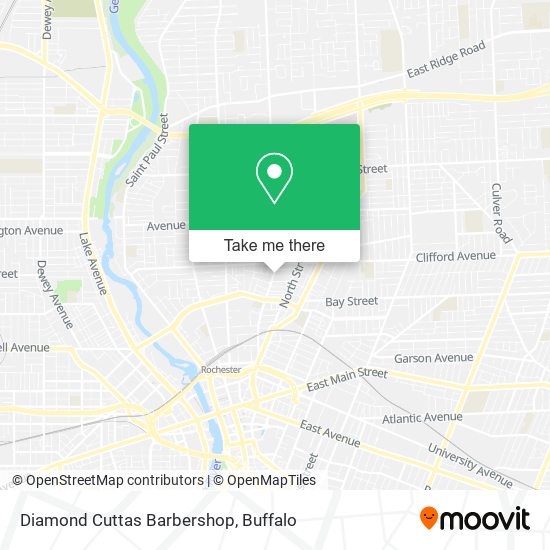 Diamond Cuttas Barbershop map