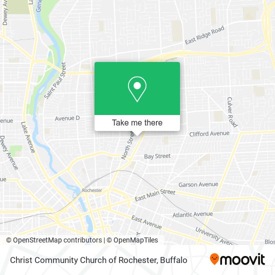 Mapa de Christ Community Church of Rochester