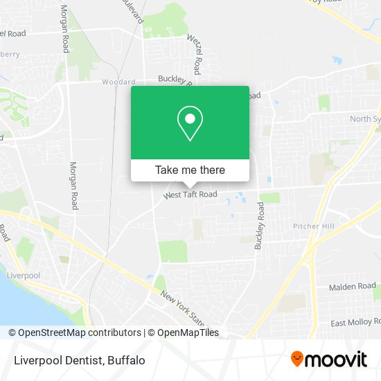 Mapa de Liverpool Dentist