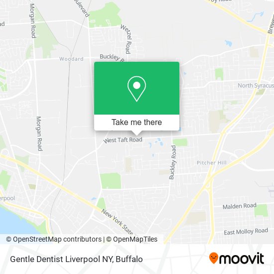 Gentle Dentist Liverpool NY map