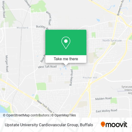 Upstate University Cardiovascular Group map