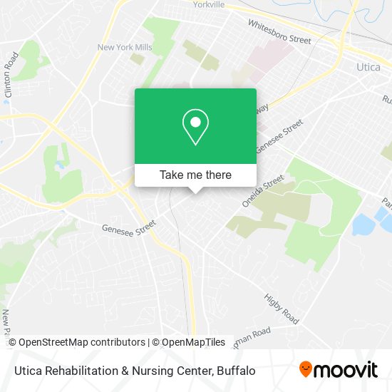 Utica Rehabilitation & Nursing Center map