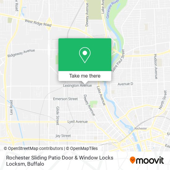 Mapa de Rochester Sliding Patio Door & Window Locks Locksm