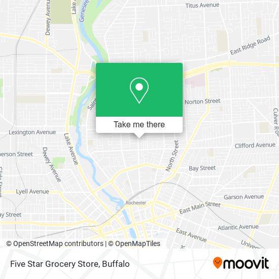Five Star Grocery Store map