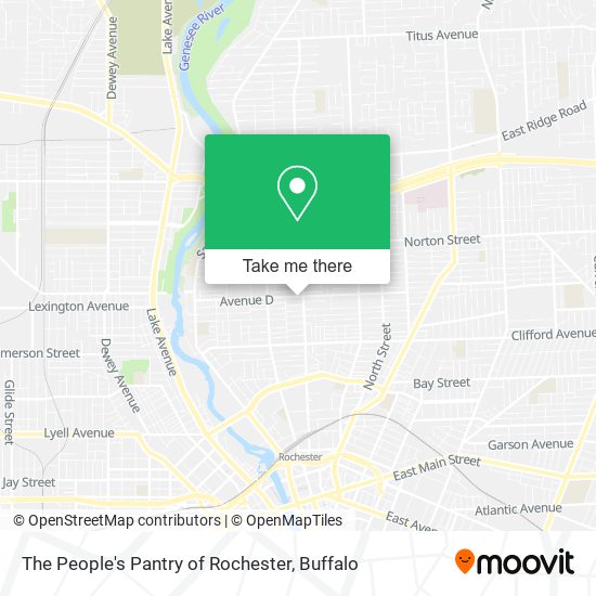 The People's Pantry of Rochester map