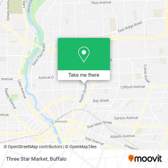 Three Star Market map