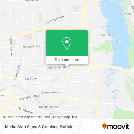Media Stop Signs & Graphics map