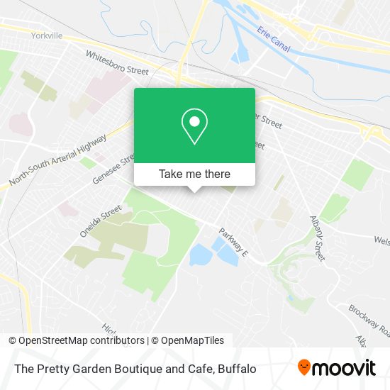 The Pretty Garden Boutique and Cafe map