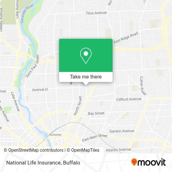 National Life Insurance map