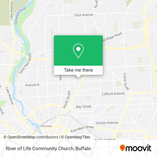 River of Life Community Church map