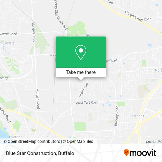 Blue Star Construction map