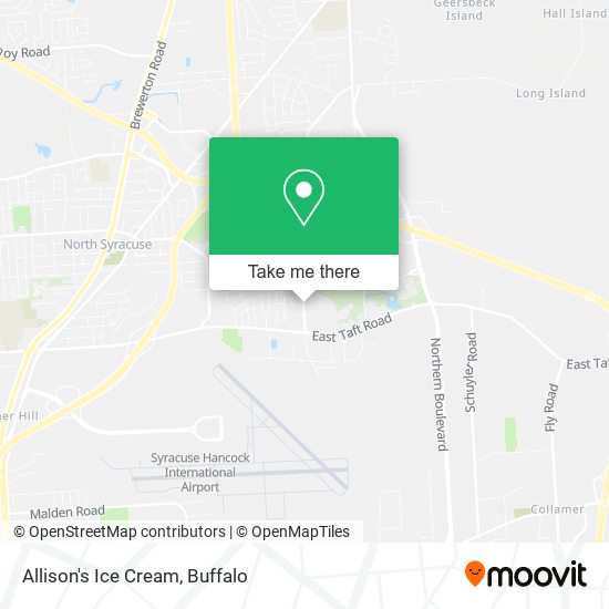 Allison's Ice Cream map