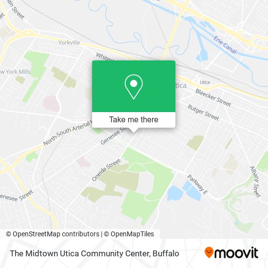 The Midtown Utica Community Center map
