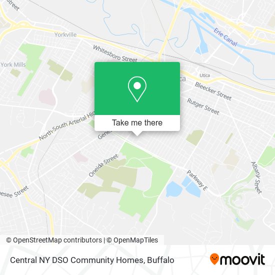 Central NY DSO Community Homes map