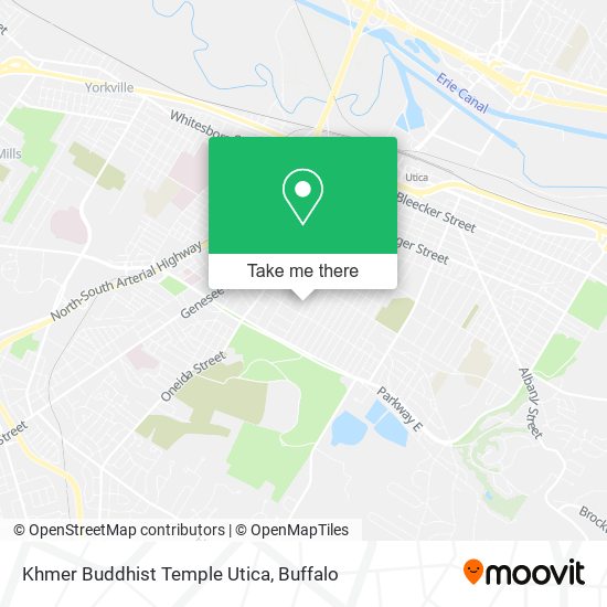 Khmer Buddhist Temple Utica map
