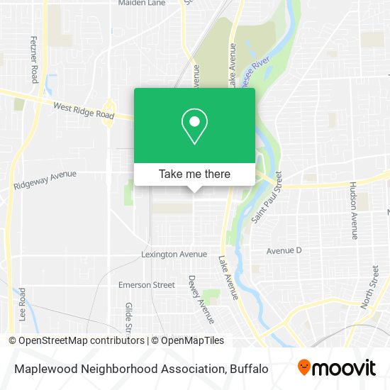 Maplewood Neighborhood Association map