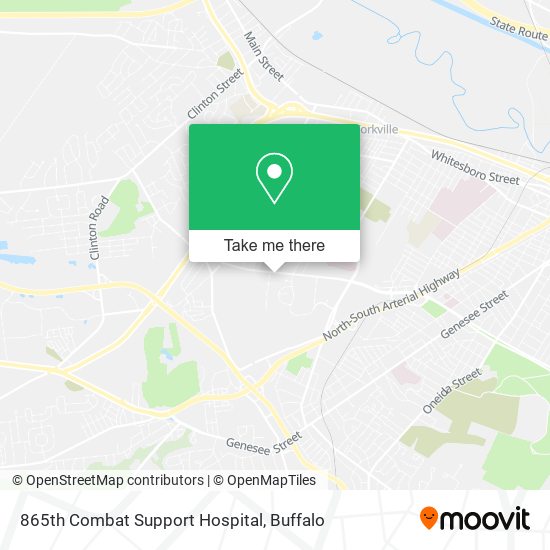 865th Combat Support Hospital map